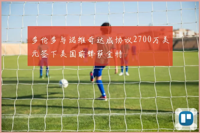 多伦多与诺维奇达成协议2700万美元签下美国前锋萨金特